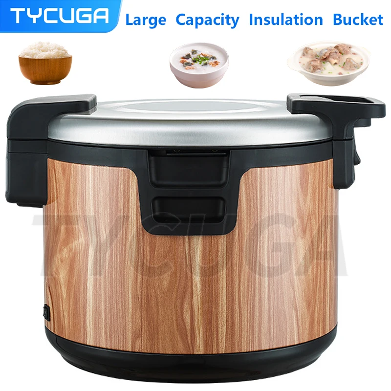 220V Electric Rice Cooker Rice Cooker Non-stick Inner Liner Soup Rice Warmer Kitchen Appliances For Restaurant/Hotel 15/19/32L