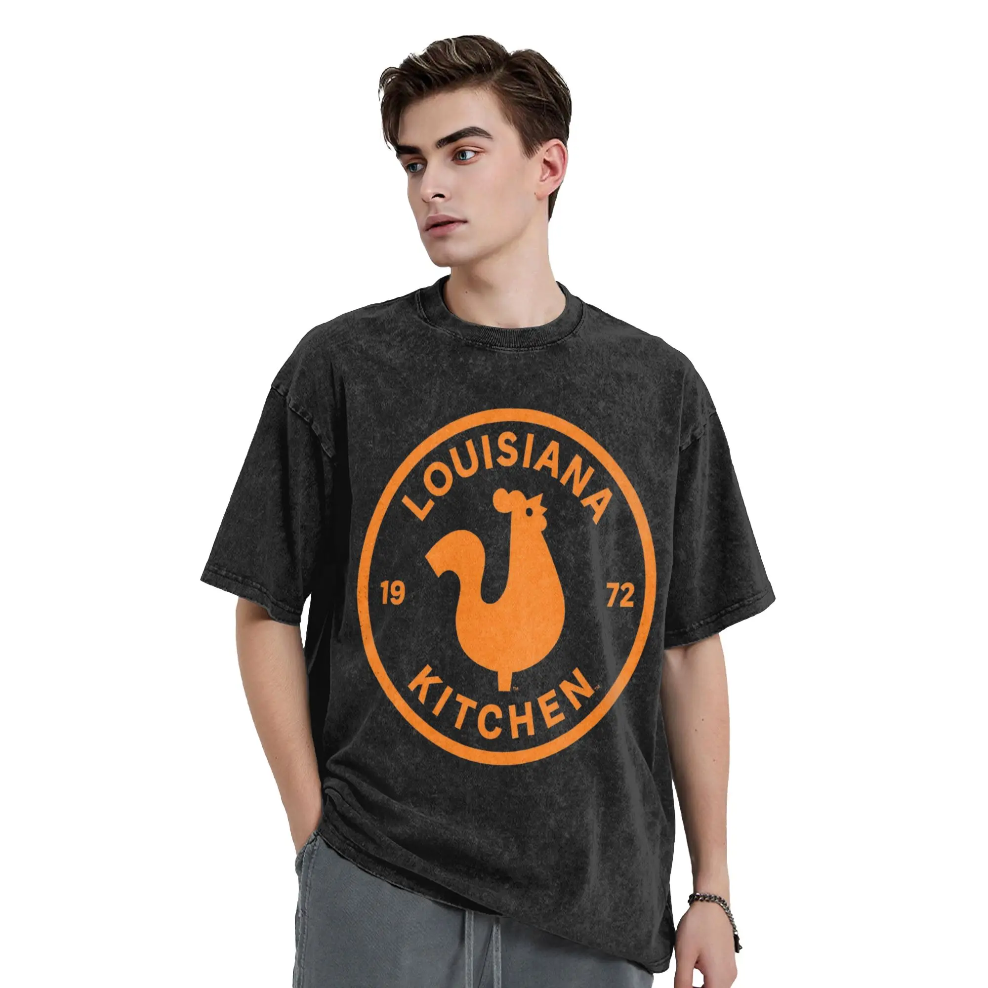 Kitchen Louisiana Popeyes Chicken T-Shirt Hipster T Shirts Short Sleeve Y2K Funny Tshirt Summer Casual O-Neck Plus Size Top Tees