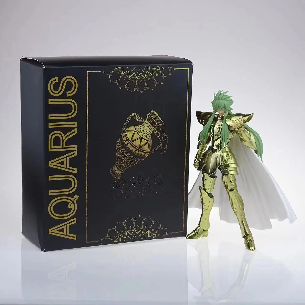 ShineTime ST Model Saint Seiya Myth Cloth EX Aquarius Degel Gold Lost Canvas/LC Knights of the Zodiac Action Figure Kid Toy Gift