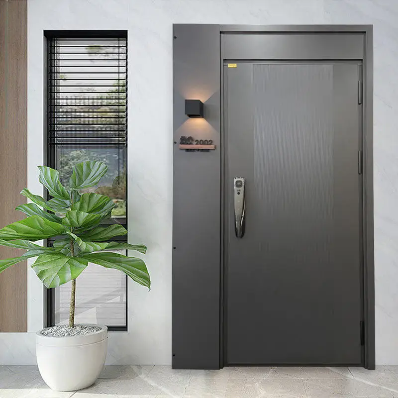Well Designed Wear Resistant Aluminum Alloy Anti Theft Door Intelligent Hinged Doors Industrial Grade High End Entrance Doors