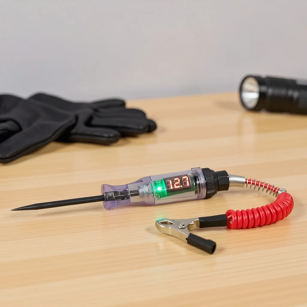 

Ручка-тестер напряжения для автомобилей и грузовиков, диагностический зонд 6 В, 12 В, 24 В с подсветкой для тестирования электрических цепей