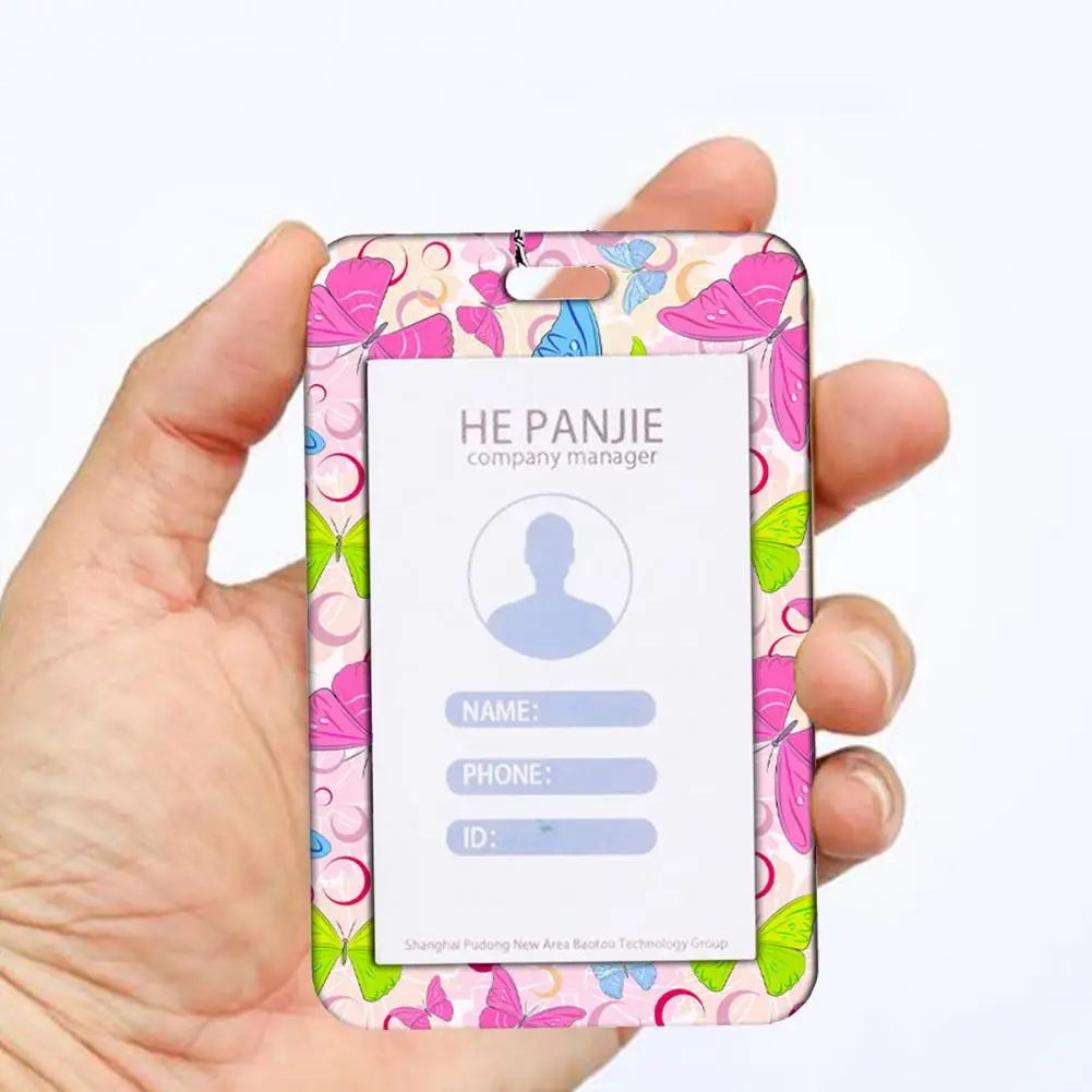 Badge Holder With Retractable Badge Reel Clip Versatile Lightweight ID Card Holder Name Badge Keychain For Teachers Office Work