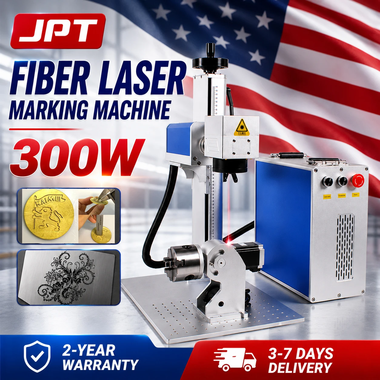 

Fiber Laser Marking Machine 60/100/200/300W For Cutting Jewelry Gold Silver Stainless Steel Copper Aluminum Sheet Laser Marker