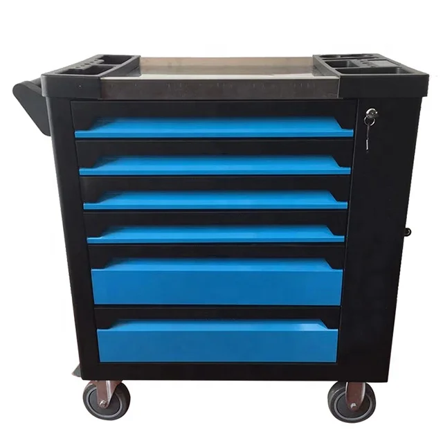 Toolbox organizer workshop trolley with tool