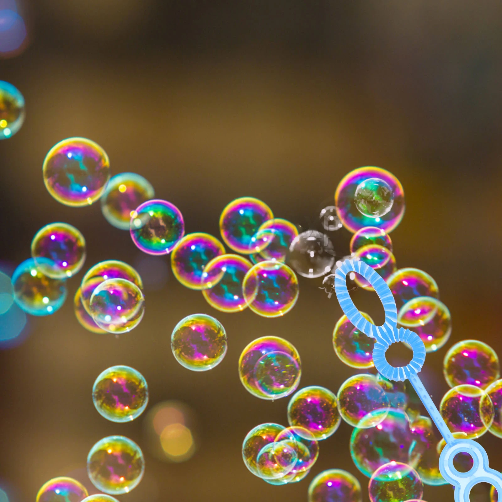 100Pcs Creative Bubble Blower Stick Funny Bubble Making Wands Interesting Bubble Maker Toys for Children Kids Teens (Random Colo