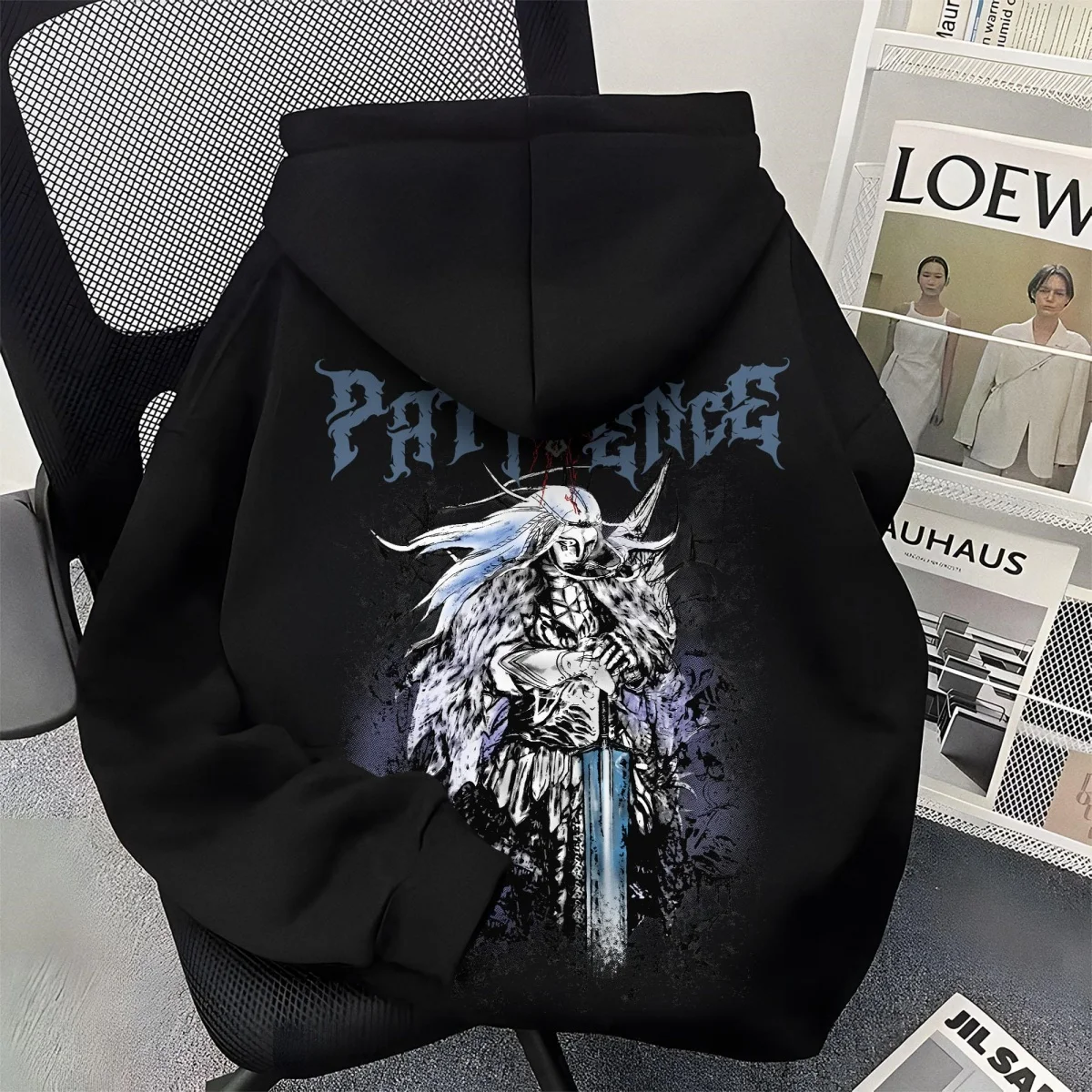 الثقيلة الأمريكية شارع العليا الاتجاه الظلام طباعة الرجال النساء مقنعين البلوز الخريف الشتاء اليومية في الهواء الطلق عادية فضفاض ملابس رياضية دافئة #3