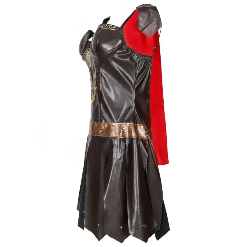 Costume da donna medievale gladiatore romano spartano 300 guerrieri costume di Halloween principessa Xena cosplay soldato fantasia vestito