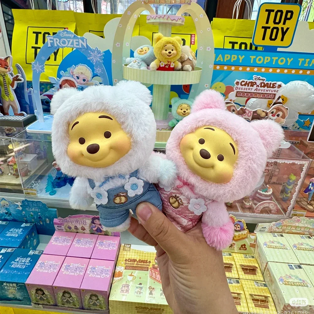 ديزني ويني ذا بوه كاندي بير سلسلة ألعاب من نسيج مخملي فينيل ألعاب من نسيج مخملي حقيبة قلادة دمية عمل الشكل فتاة هدية عيد الميلاد!