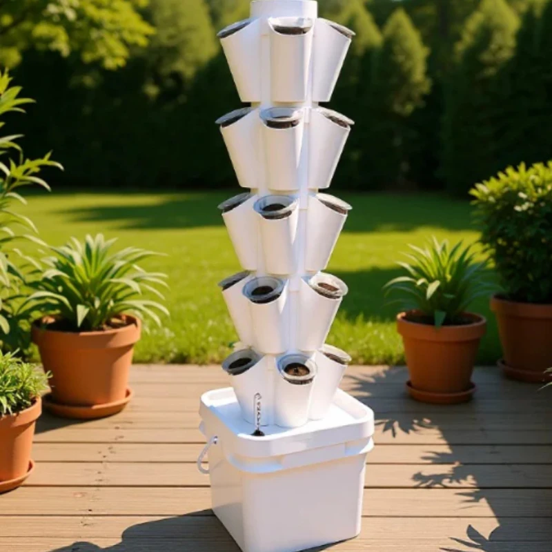 Hydroponics Tower Premium 8L Vertical Soilless Indoor Herb Garden System
