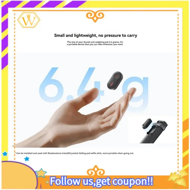 Latest-Mini Remote Control 33Ft 10M Controller For Insta 360 X4