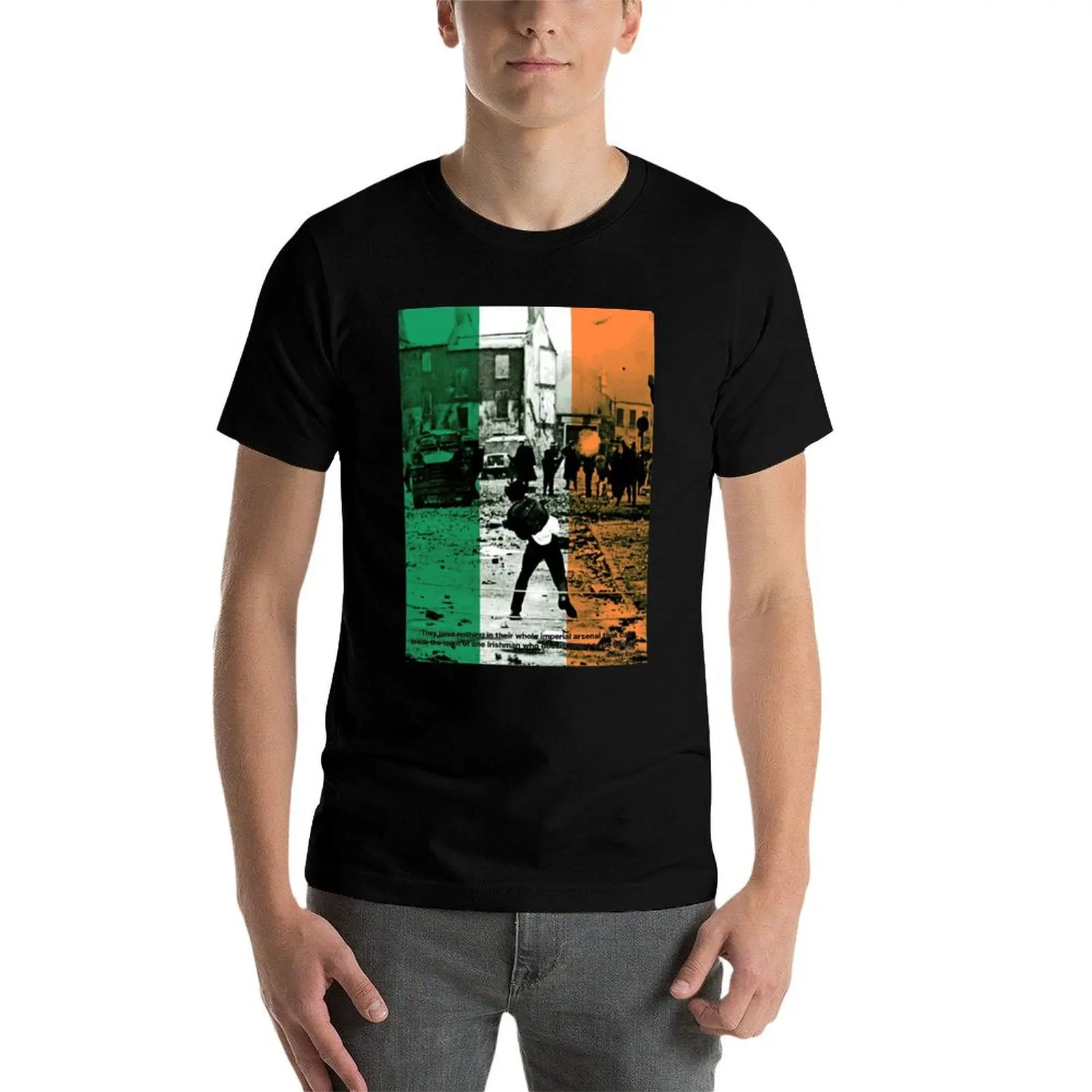 Bobby Sands - An Irishman who doesnt want to be broken. T-Shirt summer top hippie clothes designer shirts mens plain t shirts