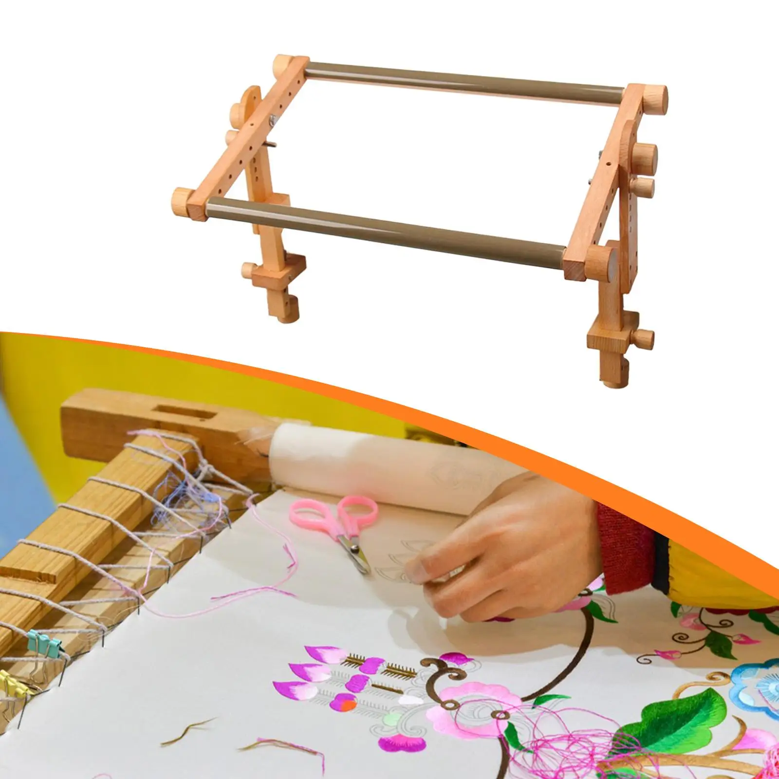 

Adjustable Embroidery Stand Needlework Stand for Tapestry Frame Quilting DIY