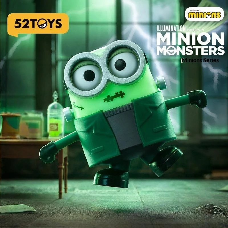 

52TOYS Мини-фигурки монстров-миньонов на пружинках, подвижные, в слепой коробке, модные игрушки, сувениры Universal Studios, подарок для детей и фанатов