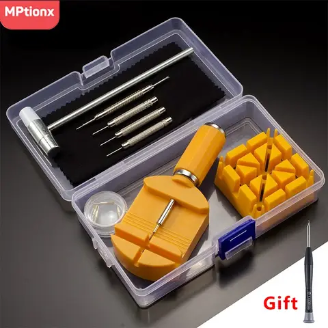 시계 스트랩 수리 도구 시계 핀 밴드 팔찌 링크 핀 도구 리무버로 금속 시계 도구를 조정하기 쉬운 리무버 조정