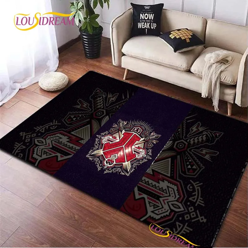 Music Festival H-Hard-style-H-Hard-core UnSlip Rug for Living Room,Bedroom,Playroom,Kitchen Floor Mat Decor Carpet Gift Alfombra