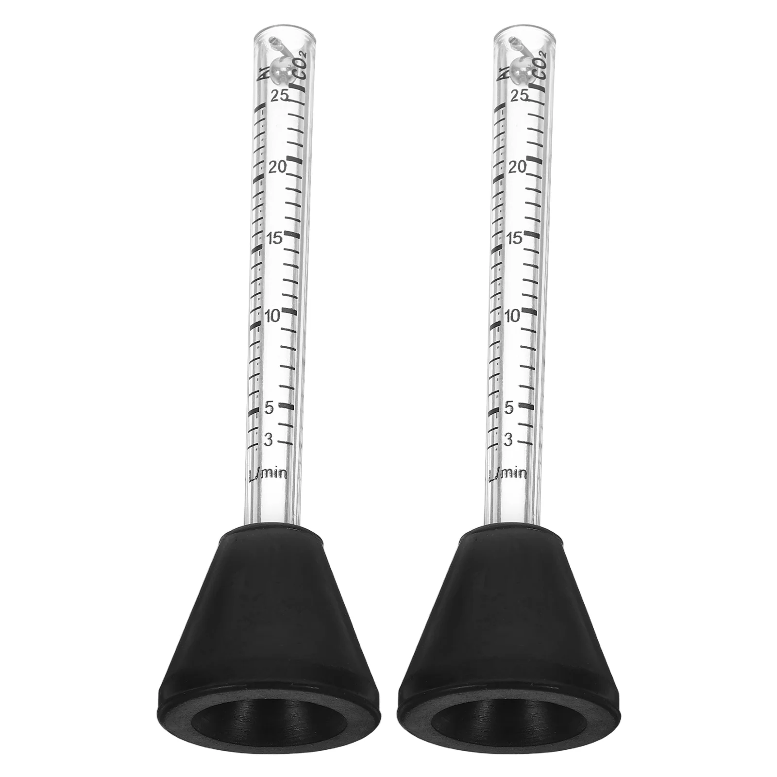 

2 pcs Welding Gas Flowmeter Argon CO2 Dual Scale 25L/min Air Torch Indicator Plastic Regulator Gauge Precision Control