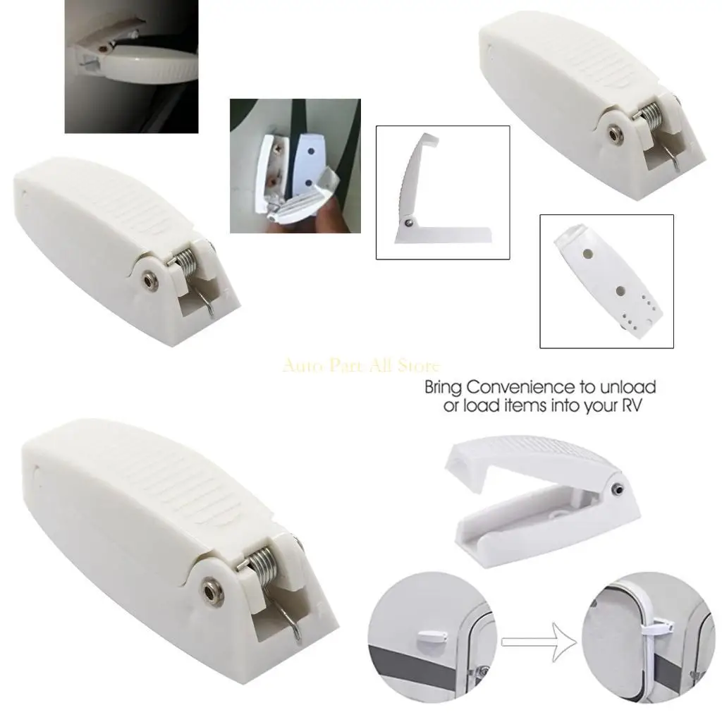 

J0MA Door Catch Bracket Luggage Holder for Wardrobe Closet Motorhome RV Cargo