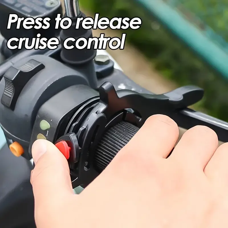 مشبك دواسة الوقود للتحكم في سرعة الدراجة النارية ، قبضة مقود ABS مانعة للإنزلاق ، سلامة وراحة محسنة للركوب ، قبضة سهلة ، 1: 1000