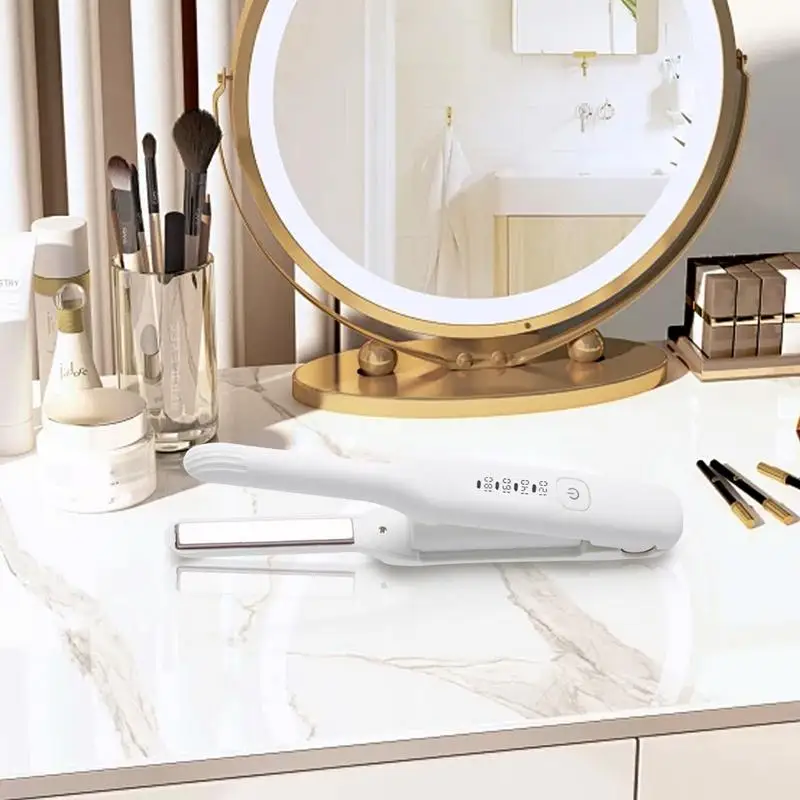 مكواة فرد الشعر المسطحة، أدوات تصفيف الشعر المسطحة، تسخين سريع، مع درجة حرارة قابلة للتعديل للمنزل و