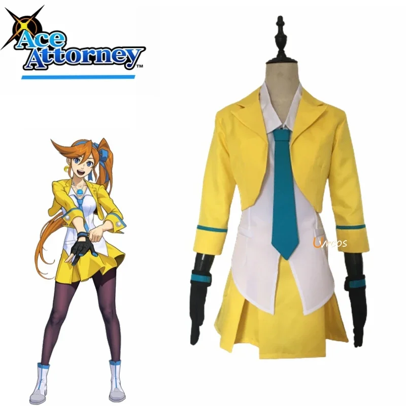 

Anime Phoenix Wright Ace Attorney Athena Cykes Cosplay Costume Customized From