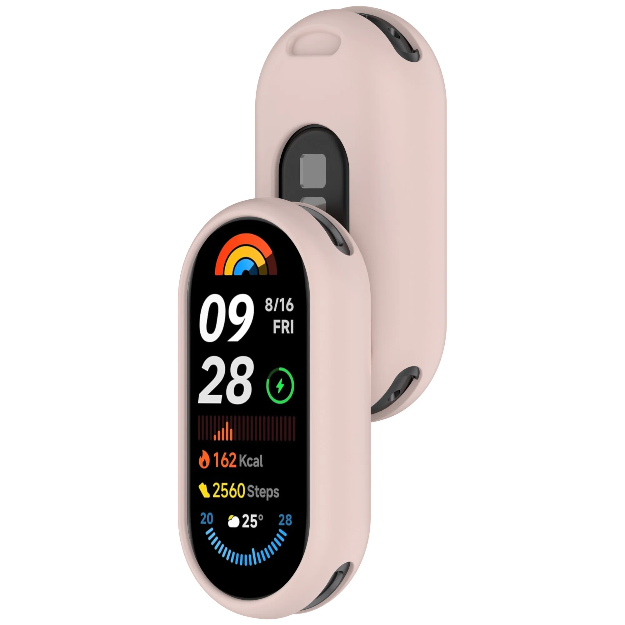 For Xiaomi Band 9/9NFC Soft Silicone Case Protective Shell Colorful Watch Cover Decoration For Xiaomi Band 8/8NFC