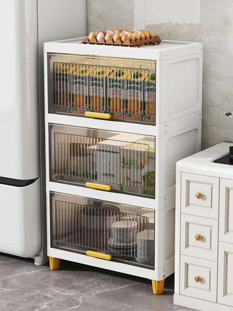 

Многофункциональная кухонная подставка-органайзер для хранения, водонепроницаемая, пылезащитная, для специй, для домашнего использования, многоярусный шкаф-органайзер