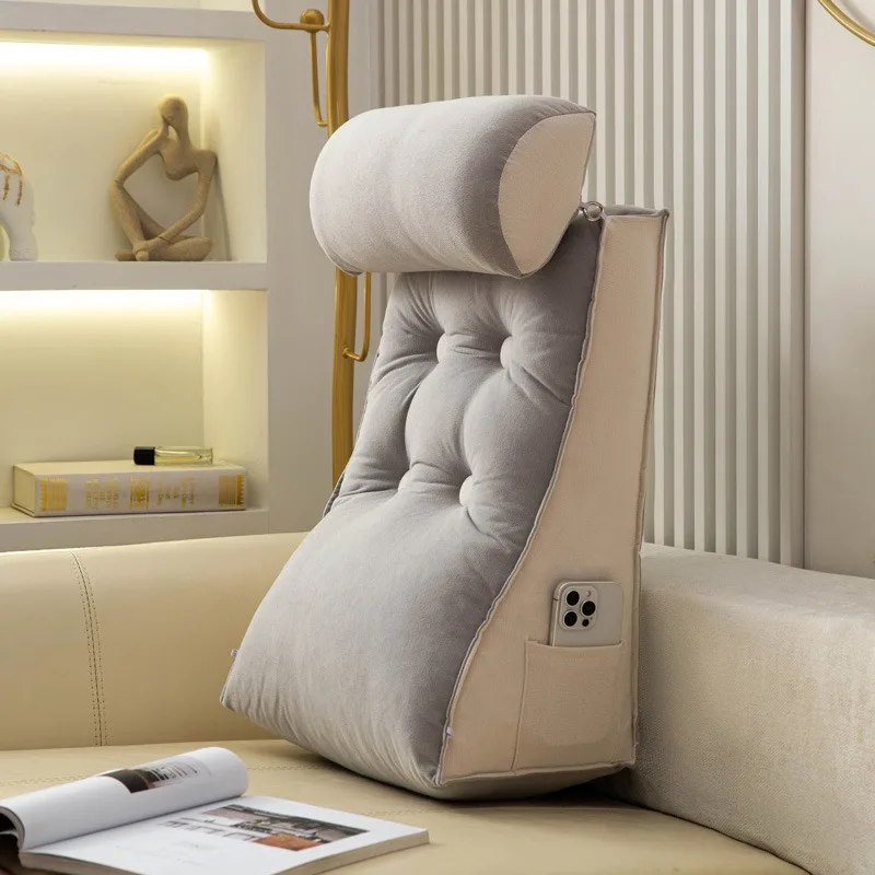 1PC Reading Pillow Adult Kids Reading Pillow with Detachable Neck Roll Back Pillows for Reading Watching TV Gaming and Relaxing