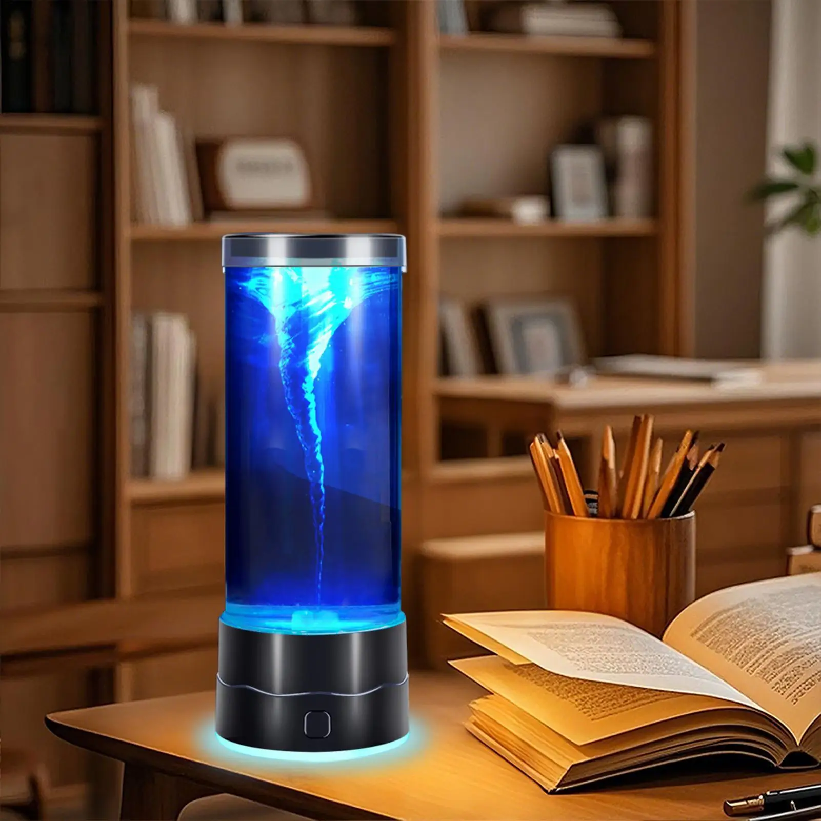 RGB Tornado Lamp Color Changing Mood Lights Night Light for Gaming Room Desk Decor Ambient Lighting Bedroom Office