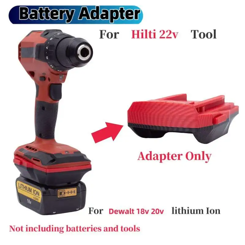 

Battery Converter Adapter for Dewalt 18V Lithium Adapte compatibler To Hilti B22 Tools Converter(Not include tools and battery)