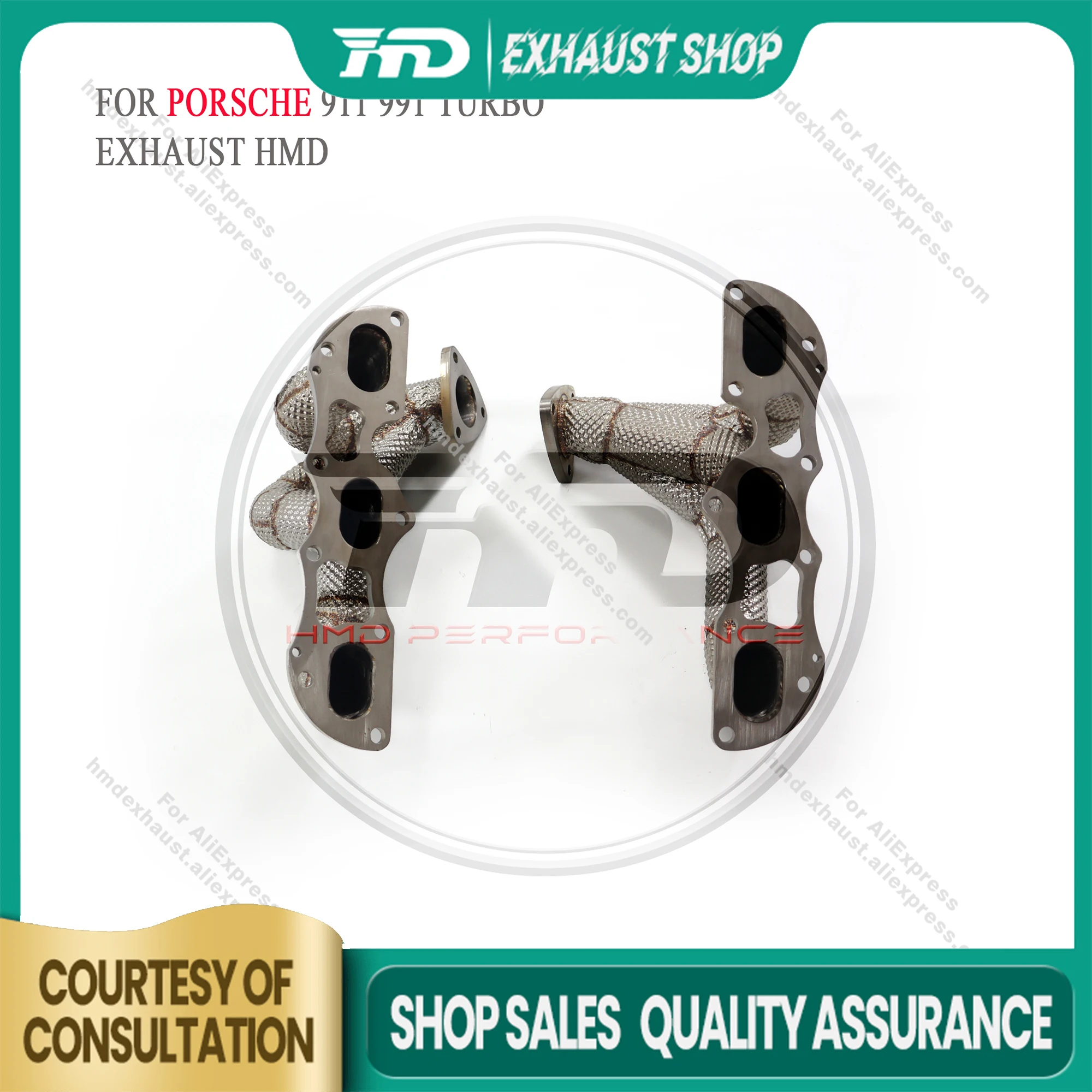 

High Quality Manifold For Porsche 911 991 Turbo Stainless Steel Exhaust System Heat Shield Header Discount Price HMD