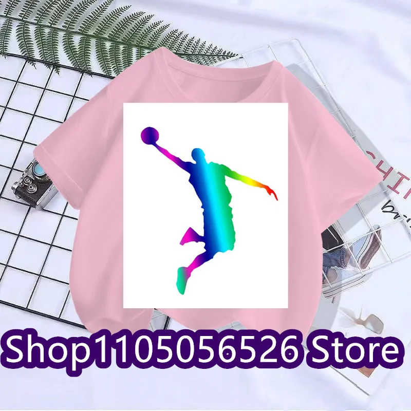 2025 Summer New Jordan Trendy Brand High Quality Boys' Round Neck Breathable Fashion Casual Pattern T-shirt