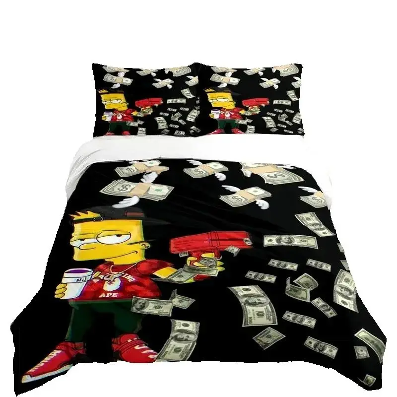 exquisite-cartoon-ss-simpson-printing-bedding-set-duvet-cover-comforter-bed-youth-kids-girl-boys-gift-luxury-birthday-gift