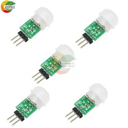 5PCS Mini IR Pyroelectric Infrared PIR Motion Wireless Human Sensor Module Automatic Detection Module AM312 Module DC 2.7-12V