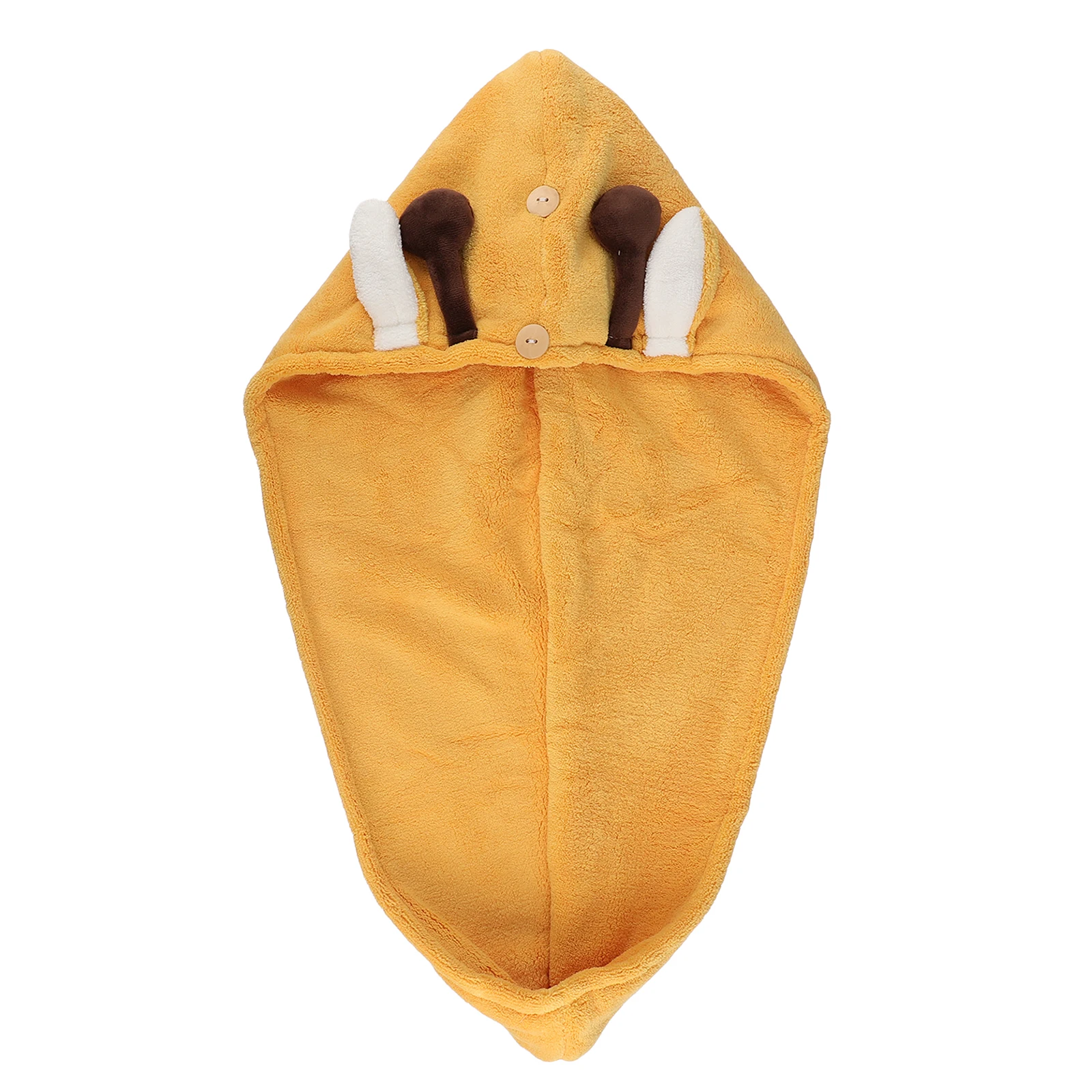 Fast Drying Cap Shower Towel Bath Hat Foldable Fiber Elastic Ring Fixed Buttons Long Short Gift