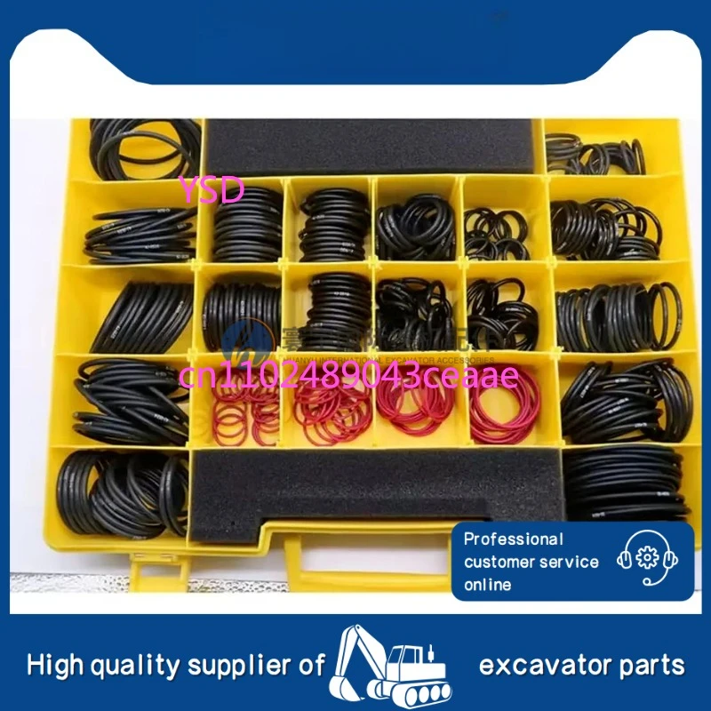 4C4782 NBR PTFE O Ring Kit Box Compatible with Excavator Sealing Parts