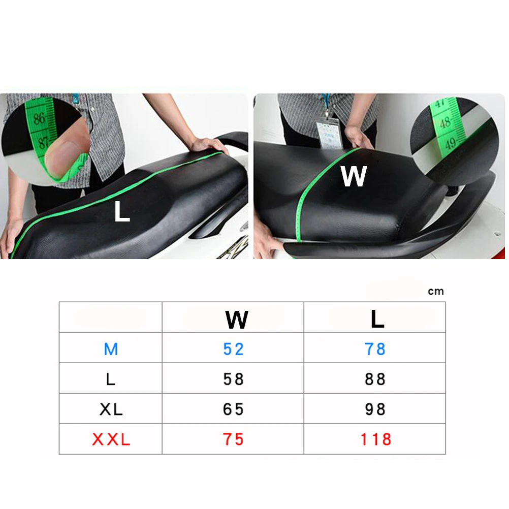

s Motorcycle Cushion Cover Waterproof UV Resistant Seat Protector Dustproof Rainproof Bike Cushion Shelter for Motorbikes