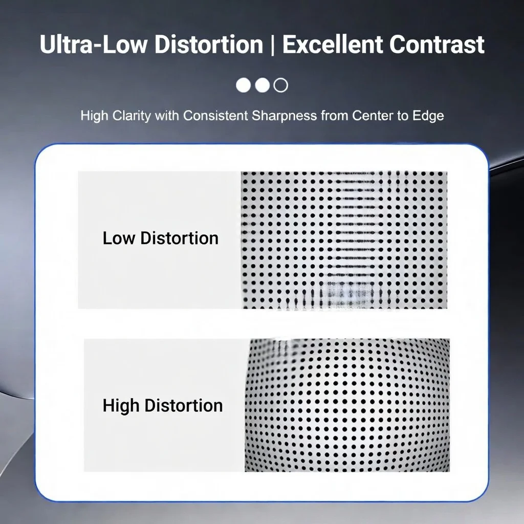 DMK High Resolution Industrial FA Lens 10MP / 20MP / 25MP C-Mount Low Distortion Large Depth of Field Machine Vision Lens