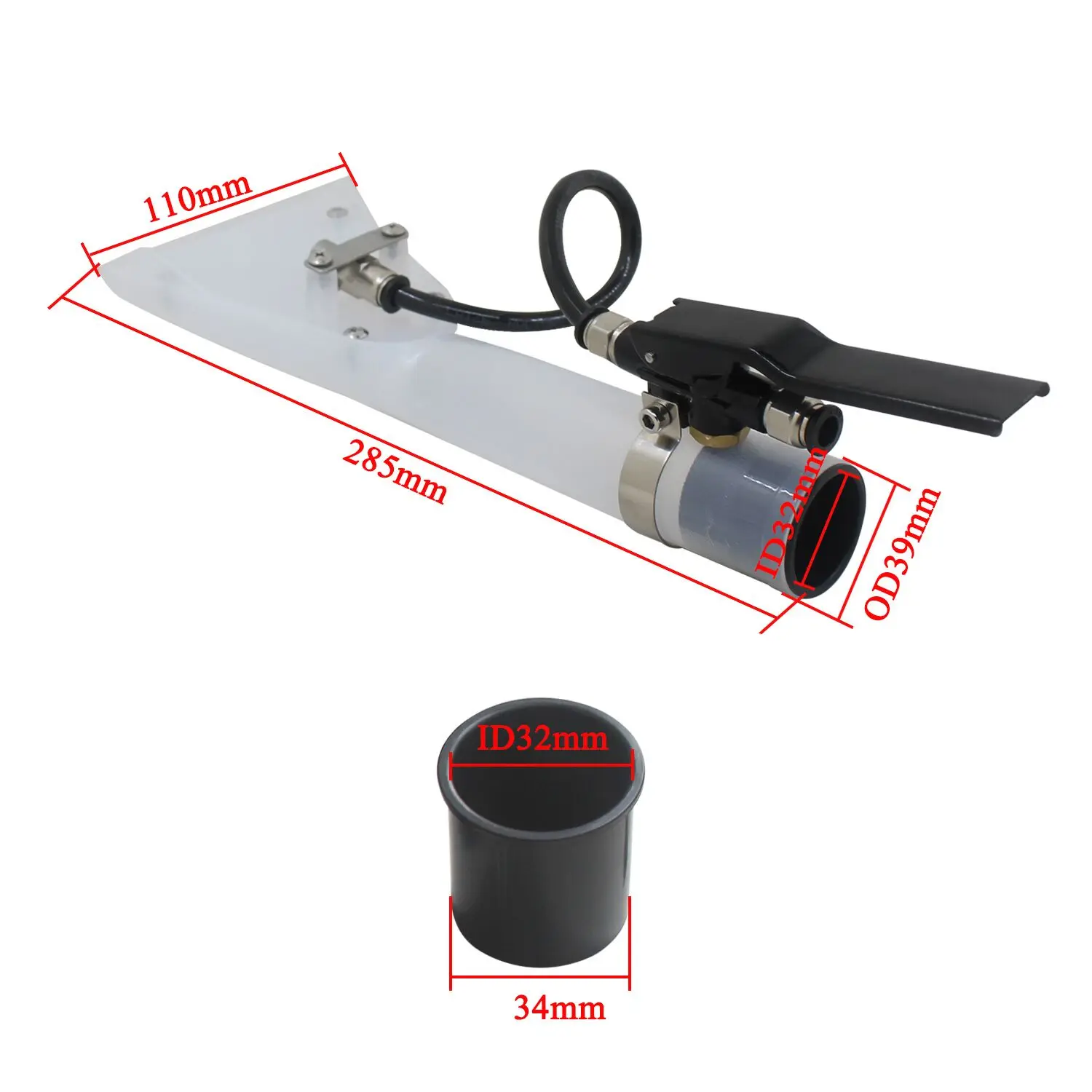 38 35 32mm Vacuum Cleaner Swivel Head Floor Nozzle Transparent Sofa Carpet Cleaner Nozzles Vacuum Cleaner Parts