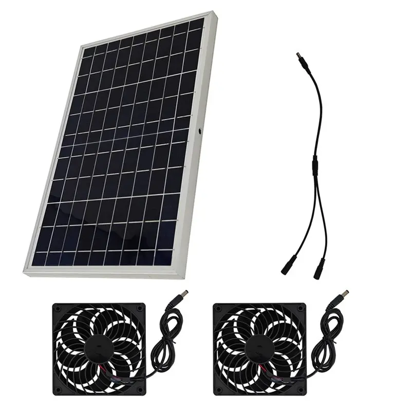 

【618 SUMMER SALE】10W Solar Fan For Pet Kennel Cooling Auto Exhaust Ventilation Fan For Cat Dog House Chicken Coop Poultry Shed