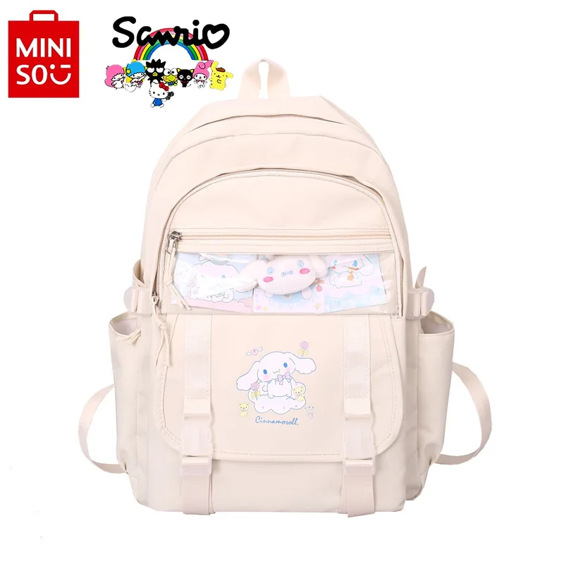 Miniso Sanrio 2024 zaino da donna moda zaino da ragazza di alta qualità cartone animato piccolo zaino da studente fresco di grande capacità