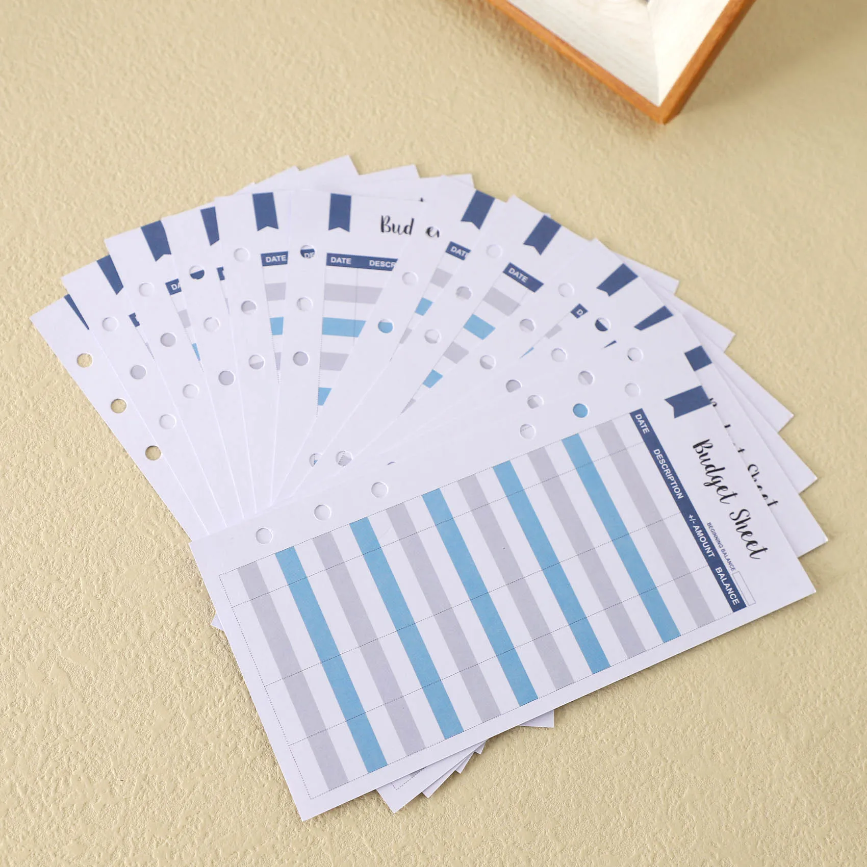 Practical-24 Pieces Budget Envelopes A6 Binder Pockets For Cash Envelope System,Budget Planner,Cash Envelope Wallet With Sticker