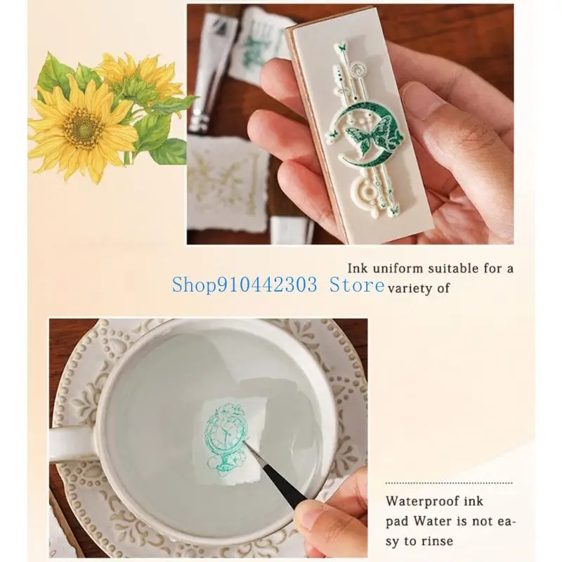 L4MD Timbro portatile per scrapbooking realizzato in ABS e materiali ecologici