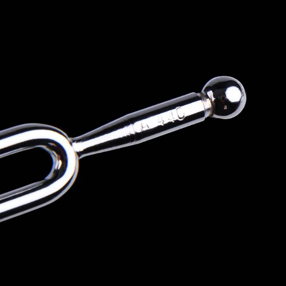 موالف قرع الصوت 440 هرتز، شوكة ضبط موسيقية محمولة من الفولاذ المقاوم للصدأ مع ملحقات أدوات صندوق تخزين #6