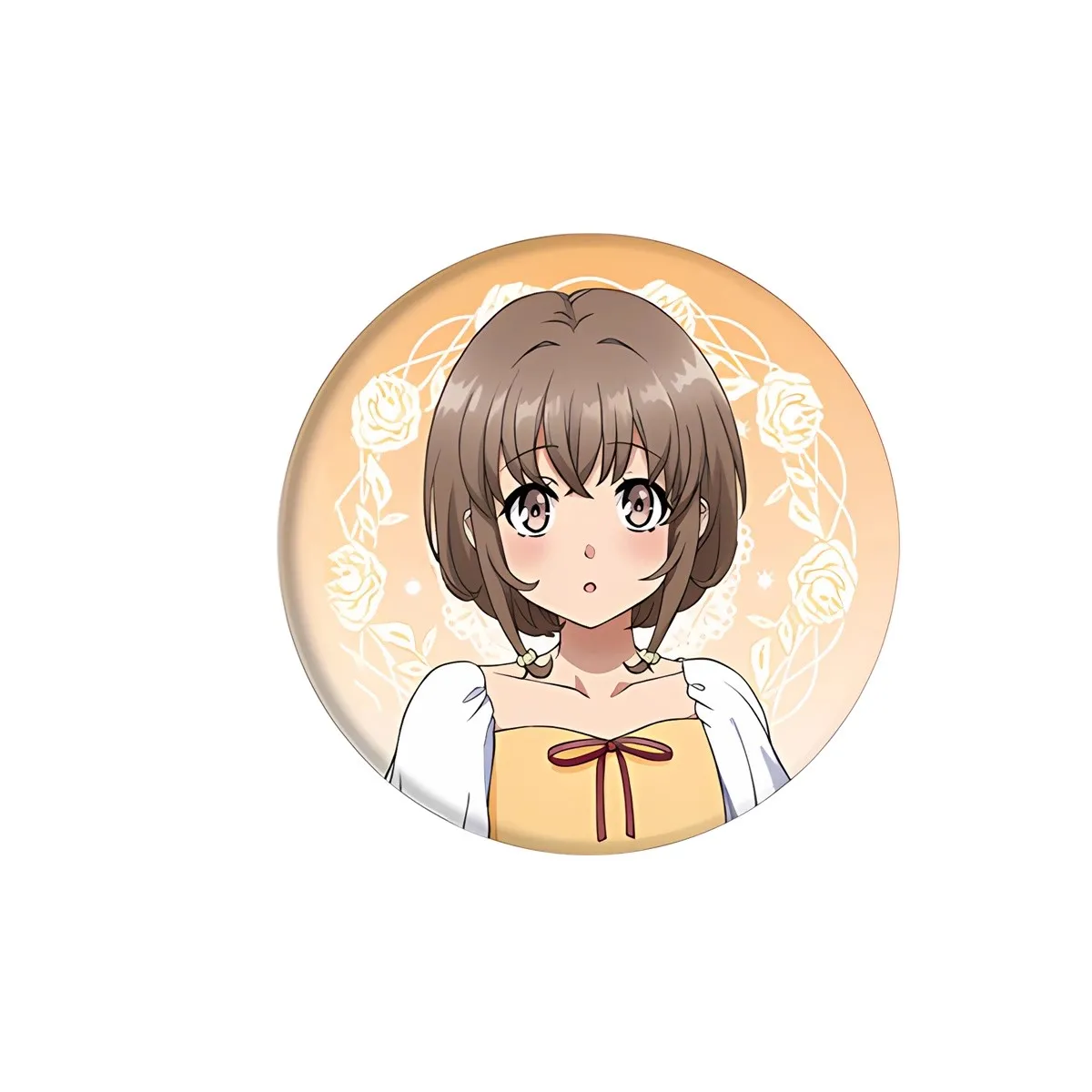 58 مللي متر أنيمي الوغد لا يحلم فتاة حلم ساكوراجيما ماي تأثيري زي شارة دبوس SPTE صفيح بروش الدعامة جيلف #3