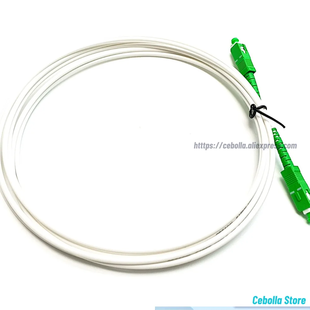 10 قطعة SC/APC-SC/APC البصرية مسار الحبل وضع واحد G657A2 البسيط 2.0/3.0 مللي متر الأبيض LSZH سترة البلوز الألياف البصرية #4