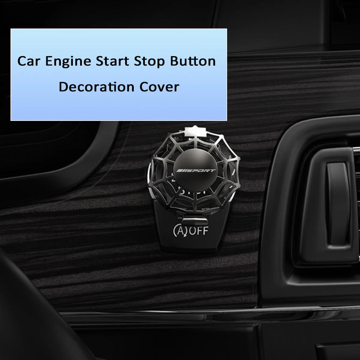 1 Piece Zinc Alloy Car Engine Start Stop Button Cover For Audi BMW Mercedes Benz For VW Ford One-Click Start Button Decoration