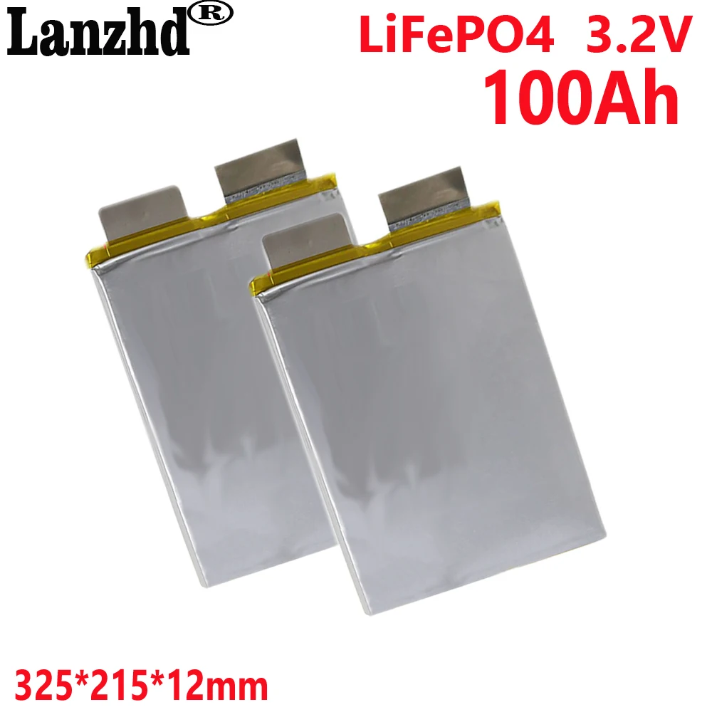 Imagem -02 - Bateria do Fosfato do Ferro do Lítio Lifepo4 100ah 325x215x12 mm 3.2v Pilha de Poder Armazenamento de Energia Home Monômero Grande