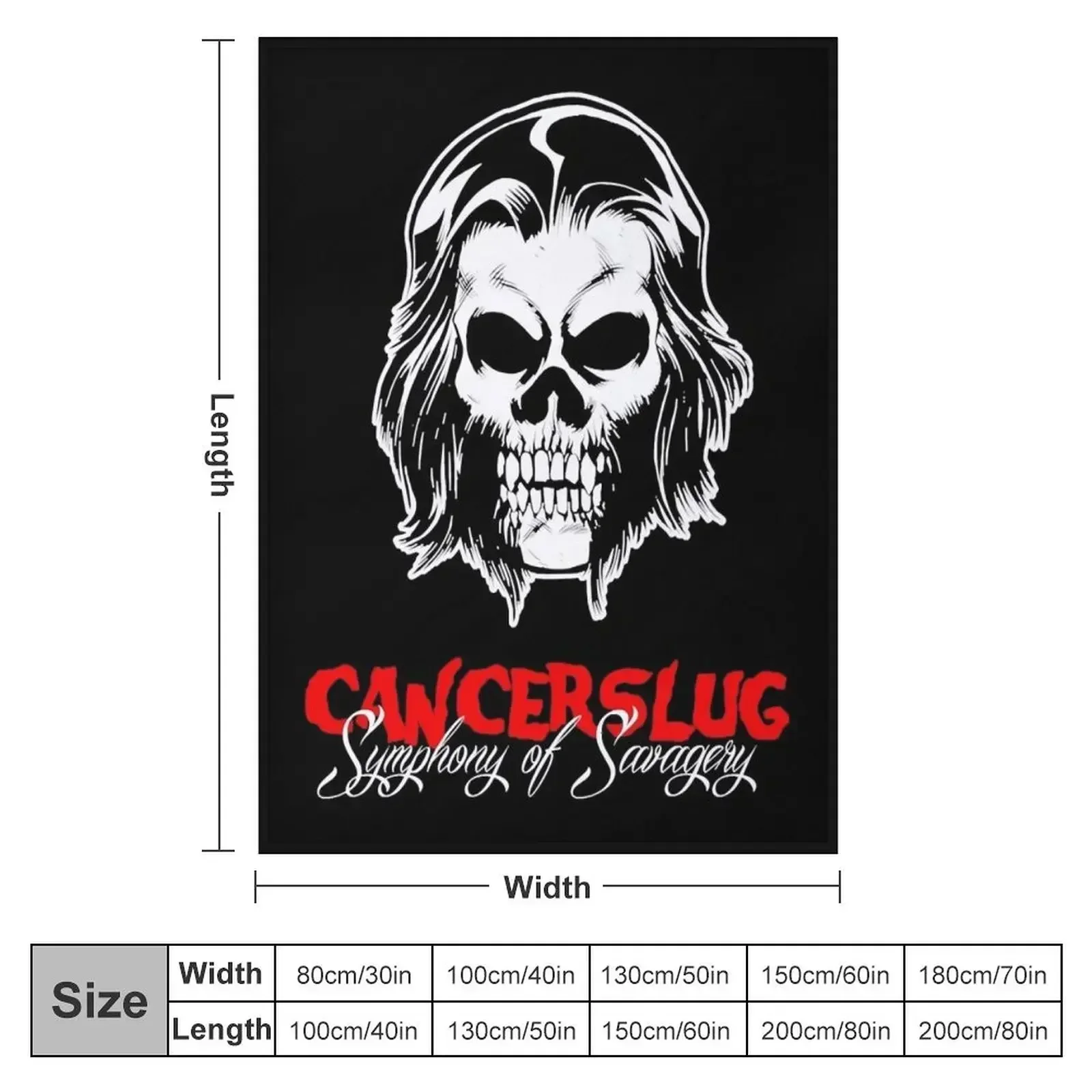 Underground PunkMetal America - Cancerslug Essential . Throw Blanket for sofa Extra Large Throw For Baby Blankets