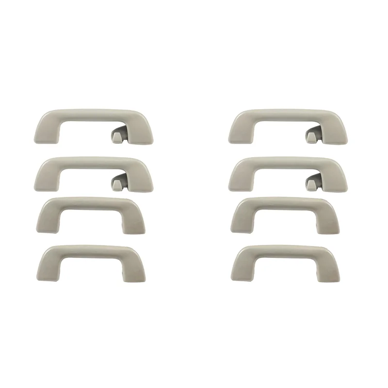 

8Pcs Car Inner Roof Armrest Ceiling Pull Handle Door Safety Handle With Hook 74610-52020 For Toyota Corolla Light Grey-N25R