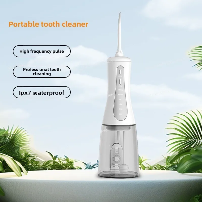 Multifunctional Portable Water Flosser - Large Capacity, Waterproof High-Pressure Pulse for Orthodontics & Tongue Cleaning